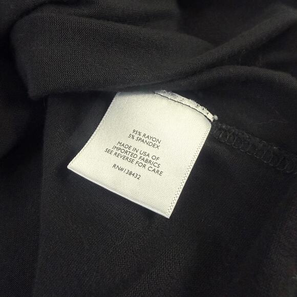 ModCloth Black Retro Crossover Surplice Wrap Top Sz Medium - Picture 4 of 7